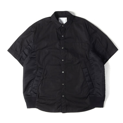 24SS 切替 コットンポプリン ショートスリーブ シャツ (Cotton Poplin Shirt)