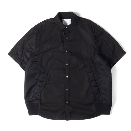 24SS 切替 コットンポプリン ショートスリーブ シャツ (Cotton Poplin Shirt)