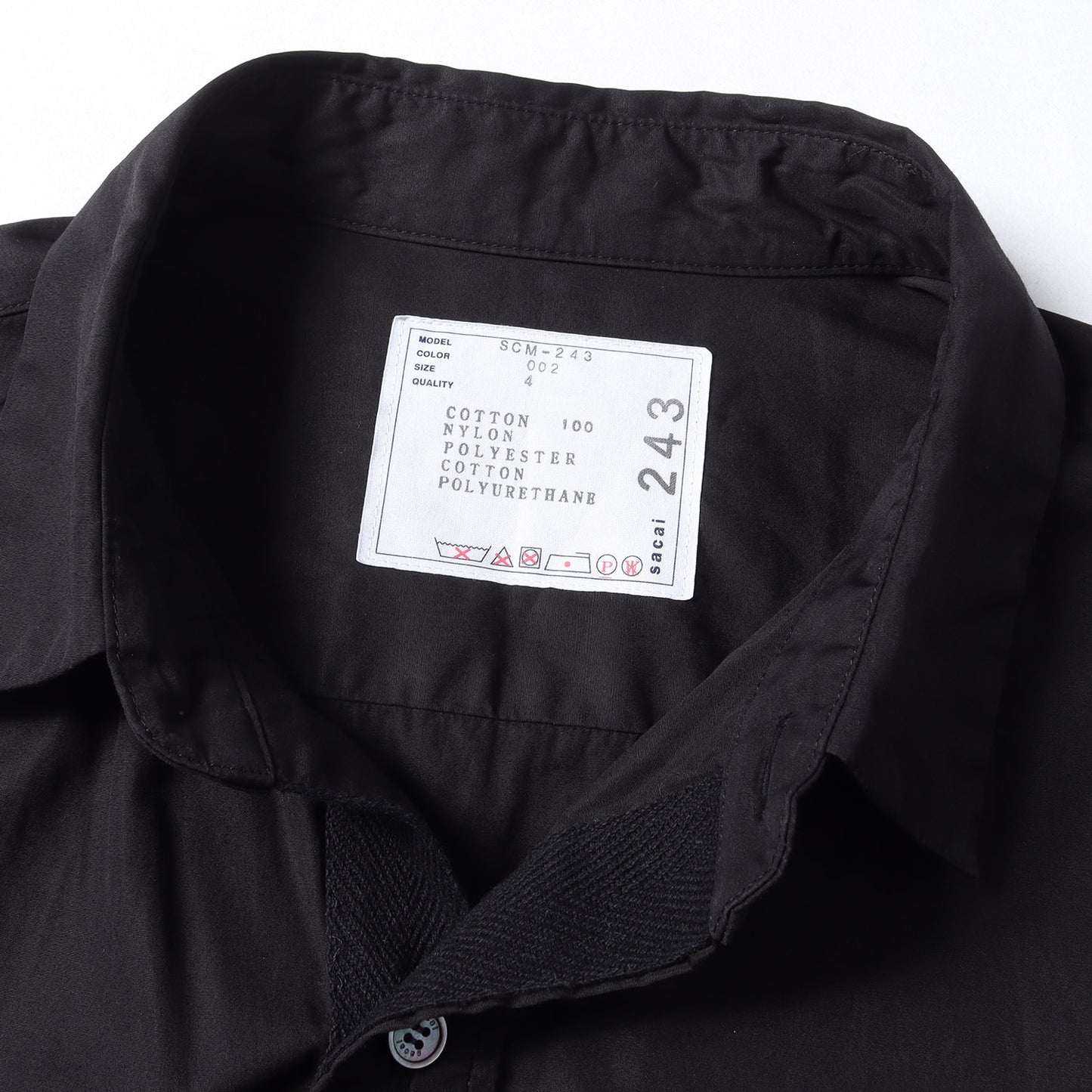 24SS 切替 コットンポプリン ショートスリーブ シャツ (Cotton Poplin Shirt)