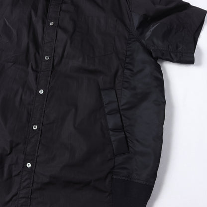 24SS 切替 コットンポプリン ショートスリーブ シャツ (Cotton Poplin Shirt)