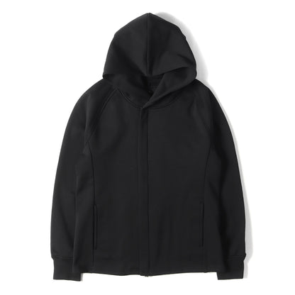 25AW ラップ ダブルジップ ジャージー パーカー (TEXBRID HIGH-GAGE JERSEY SOLID WRAP HOODED)