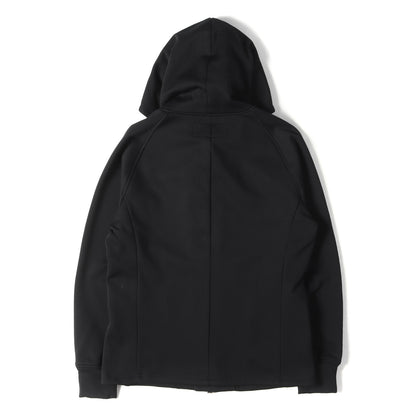25AW ラップ ダブルジップ ジャージー パーカー (TEXBRID HIGH-GAGE JERSEY SOLID WRAP HOODED)