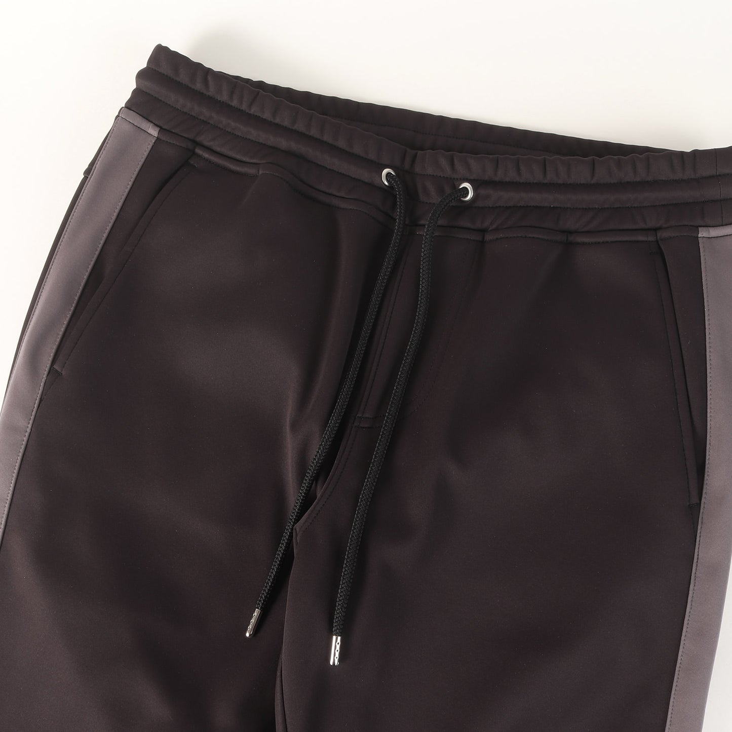25AW サイドライン トラックパンツ (3LAYER BACK BRUSHED JERSEY SIDE LINE RIB)