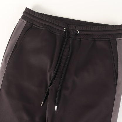 25AW サイドライン トラックパンツ (3LAYER BACK BRUSHED JERSEY SIDE LINE RIB)