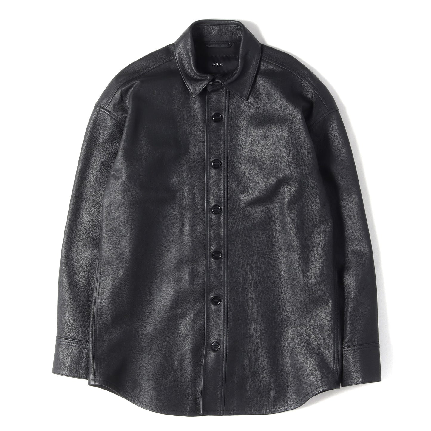 23AW シープレザー ドロップショルダー シャツ (SHRINK SHEEP DROP SHOULDER P-ARMY SHIRTS)