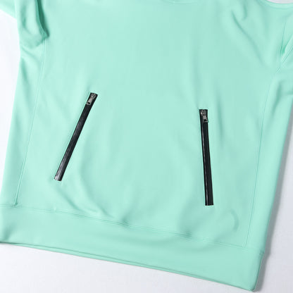 24SS ストレッチジャージー パーカー (AQUA SUITING JERSEY RELAX PULLOVER ZIP POCKET PARKA)
