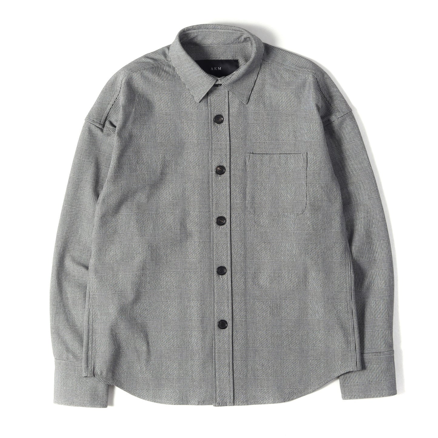 21AW グレンチェック ソフトサーモ シャツ (T/R SOFT THERMO DROP SHOULDER OVER SHIRTS)