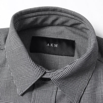 21AW グレンチェック ソフトサーモ シャツ (T/R SOFT THERMO DROP SHOULDER OVER SHIRTS)