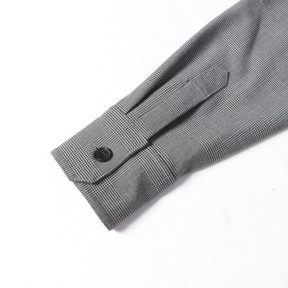 21AW グレンチェック ソフトサーモ シャツ (T/R SOFT THERMO DROP SHOULDER OVER SHIRTS)