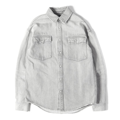 20AW ドロップショルダー デニム シャツ (DROP SHOULDER DENIM SHIRTS)