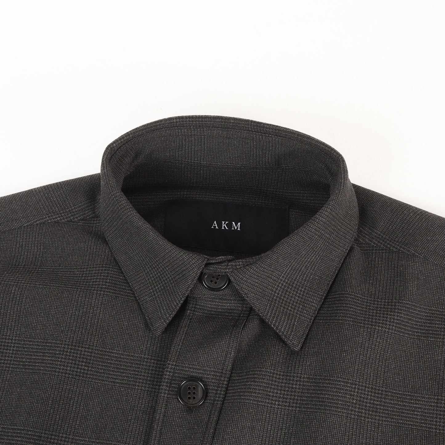 21AW グレンチェック ドロップショルダー シャツ (T/R SOFT THERMO DROP SHOULDER OVER SHIRTS)