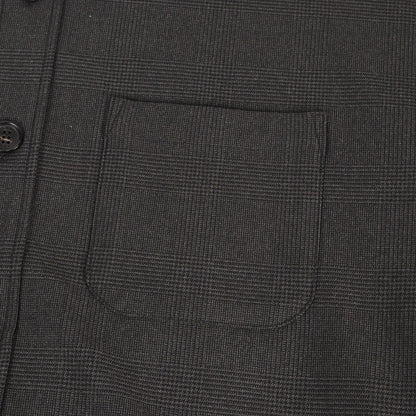 21AW グレンチェック ドロップショルダー シャツ (T/R SOFT THERMO DROP SHOULDER OVER SHIRTS)