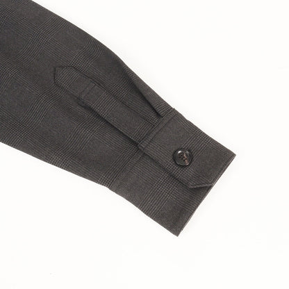 21AW グレンチェック ドロップショルダー シャツ (T/R SOFT THERMO DROP SHOULDER OVER SHIRTS)