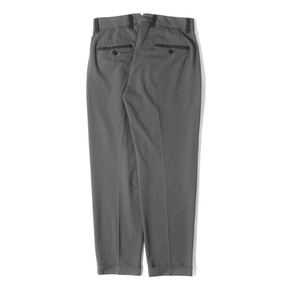 21SS メランジ ツイル スラックス パンツ (MELANGE TWILL 2WAY WIDE TAPERED SLACKS)