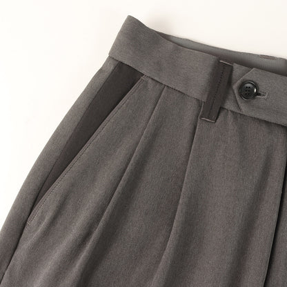 21SS メランジ ツイル スラックス パンツ (MELANGE TWILL 2WAY WIDE TAPERED SLACKS)