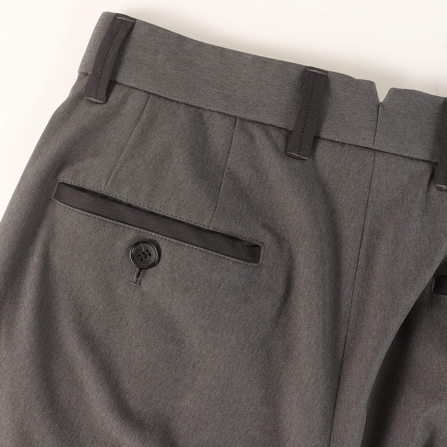 21SS メランジ ツイル スラックス パンツ (MELANGE TWILL 2WAY WIDE TAPERED SLACKS)