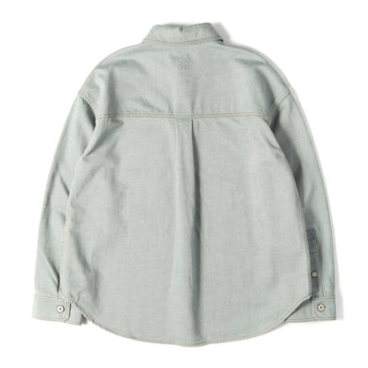24AW エンボス アナグラム デニム オーバーシャツ / SAMPLE