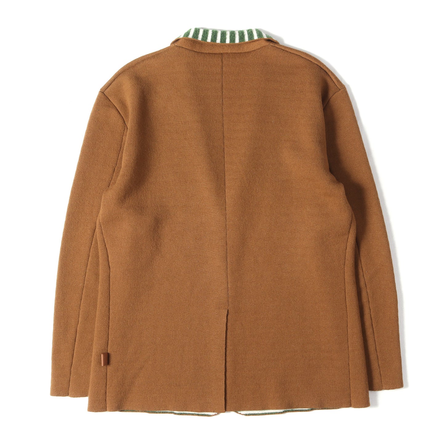 24AW アルパカ混ニット 1B ストライプ カーディガン