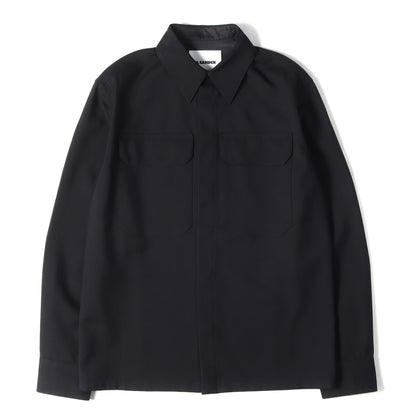 24SS ウールギャバ シャツ (Wool Pocket Overshirt)