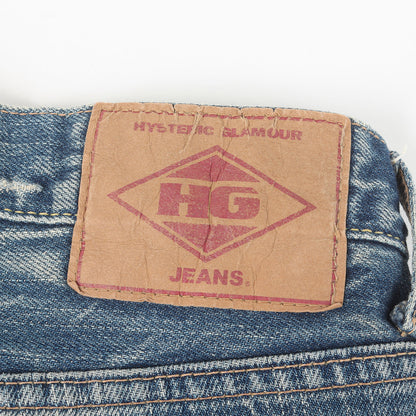 00s SP加工 小窓 リメイク スタッズ デニム パンツ
