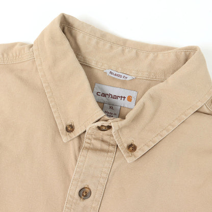 20SS ボタンダウン 半袖 ワークシャツ (RUGGED FLEX RELAXED FIT MIDWEIGHT CANVAS SHORT-SLEEVE SHIRT)