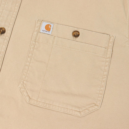 20SS ボタンダウン 半袖 ワークシャツ (RUGGED FLEX RELAXED FIT MIDWEIGHT CANVAS SHORT-SLEEVE SHIRT)
