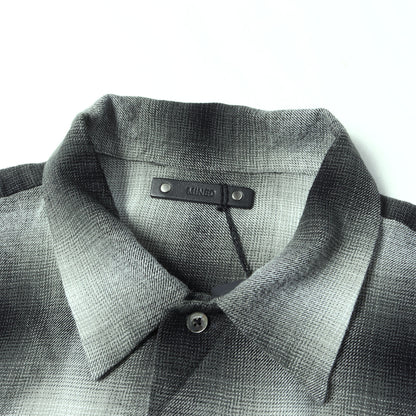 26SS オンブレチェック ライトフランネル シャツ (R.Flannel Ombre Open Collar SH)