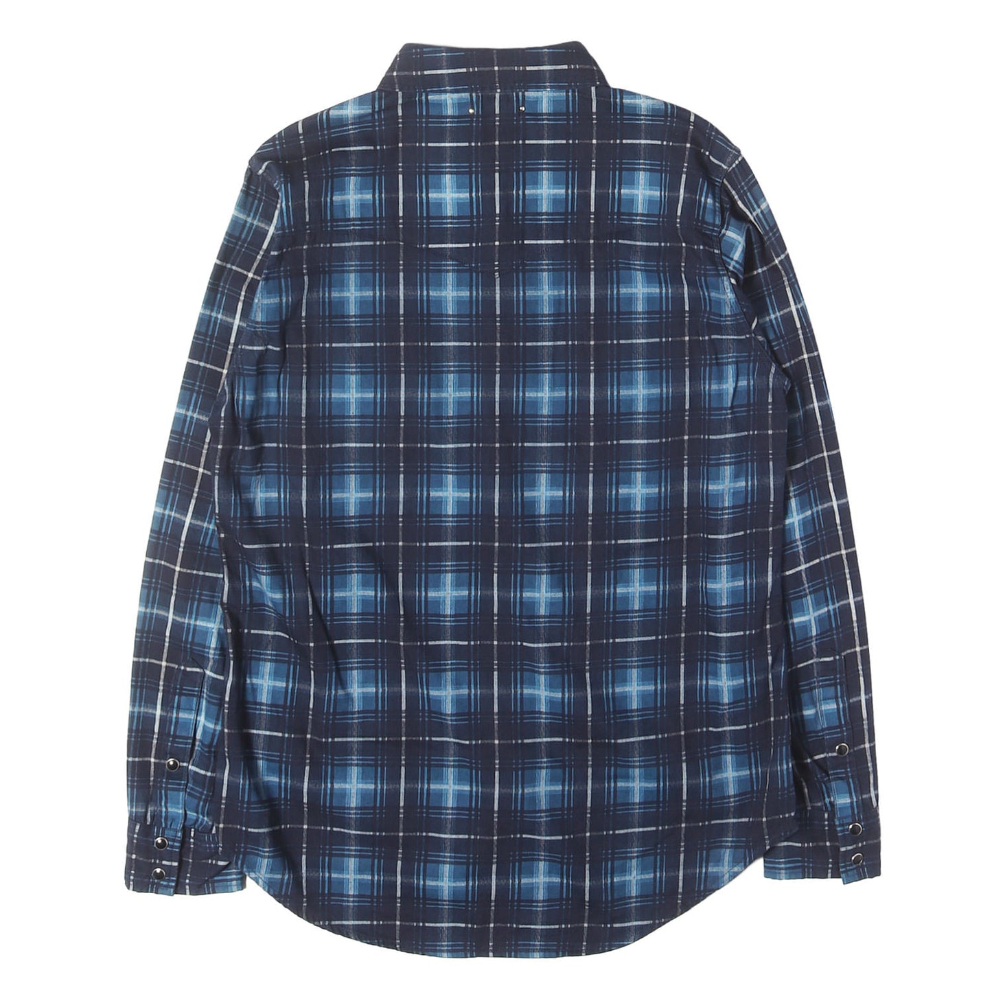 21SS チェック デニム ウエスタン シャツ (Oldmans Check Denim Western SH)