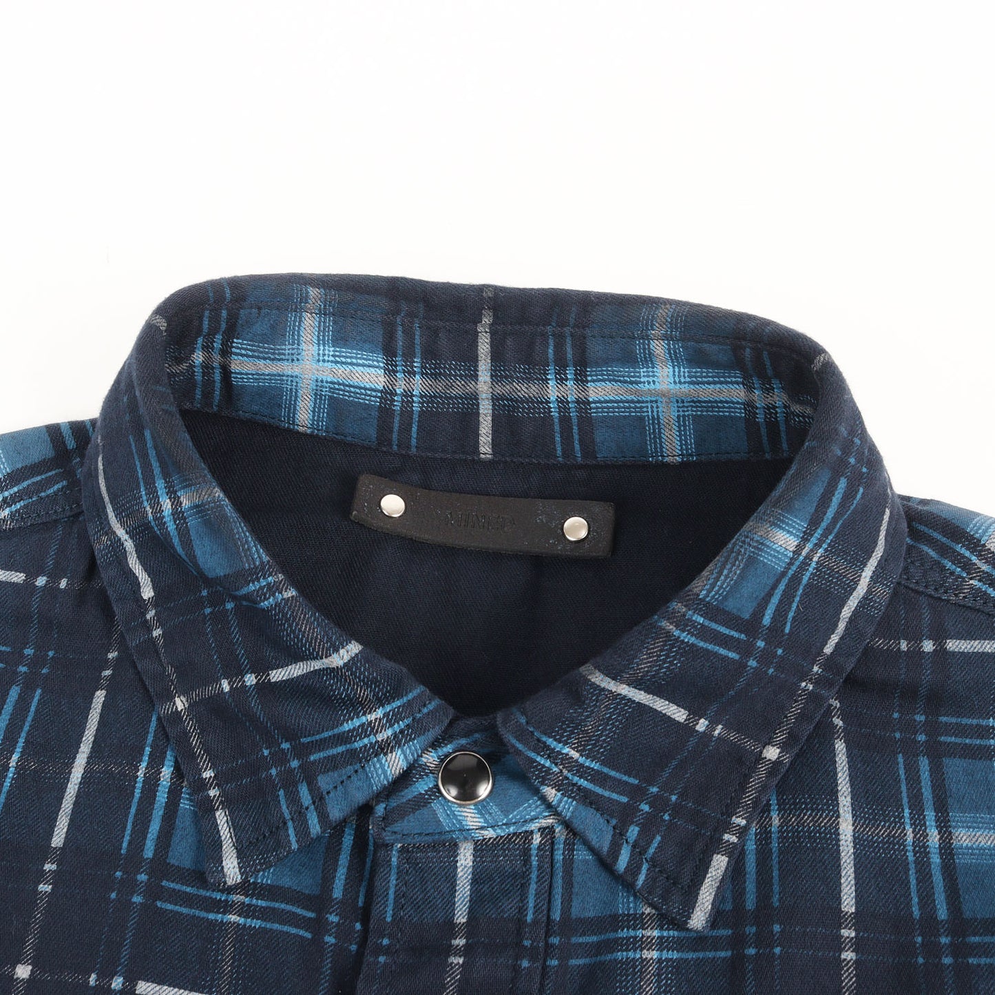21SS チェック デニム ウエスタン シャツ (Oldmans Check Denim Western SH)
