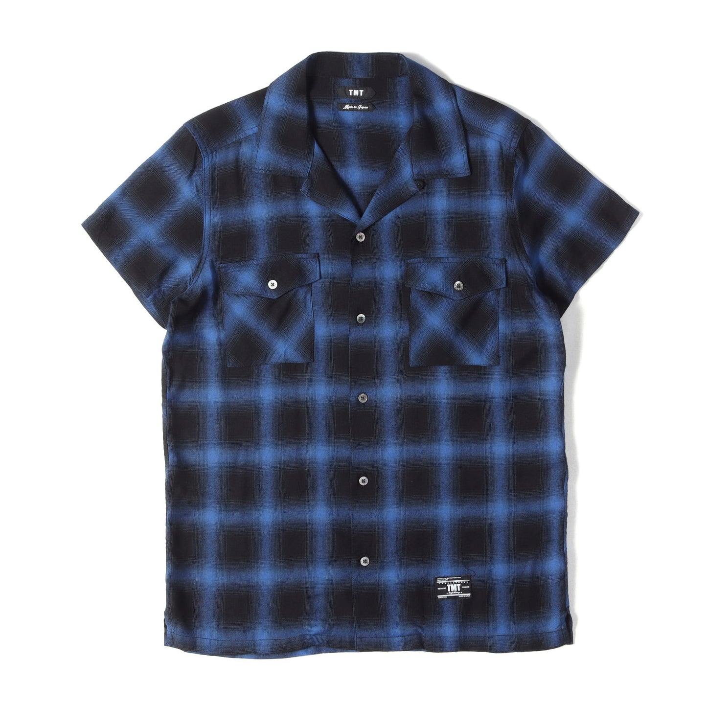 オンブレチェック レーヨンツイル 半袖 シャツ (RAYON TWILL OMBRE CHECK S/SL SHIRTS)