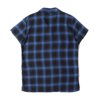 オンブレチェック レーヨンツイル 半袖 シャツ (RAYON TWILL OMBRE CHECK S/SL SHIRTS)