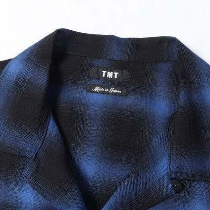 オンブレチェック レーヨンツイル 半袖 シャツ (RAYON TWILL OMBRE CHECK S/SL SHIRTS)
