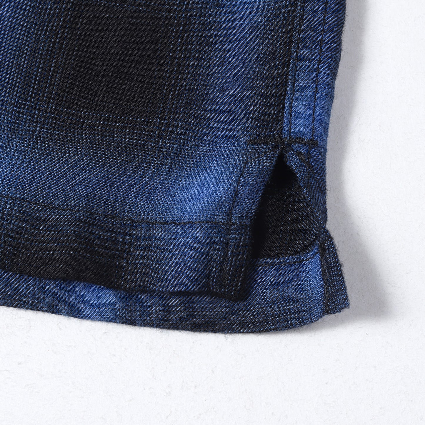 オンブレチェック レーヨンツイル 半袖 シャツ (RAYON TWILL OMBRE CHECK S/SL SHIRTS)