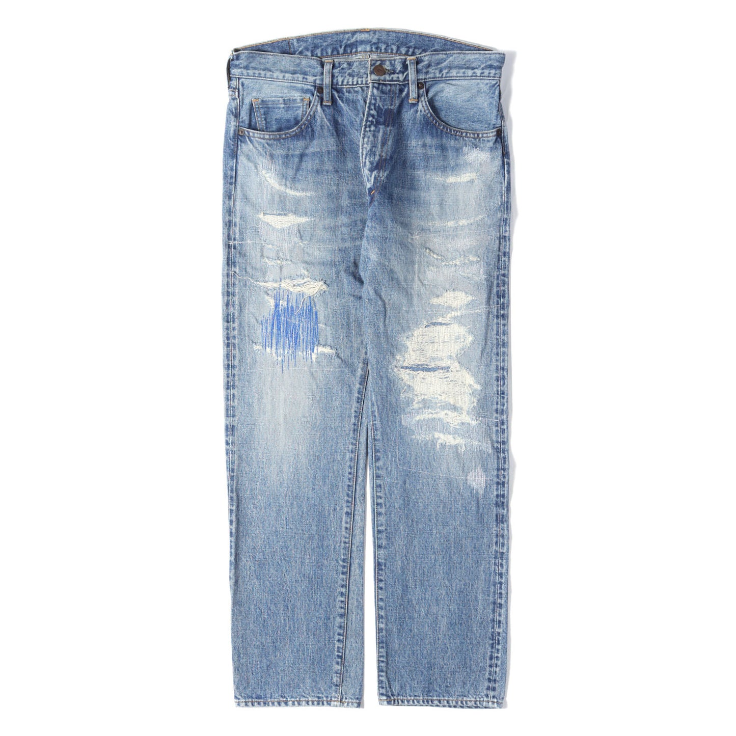 × Ron Herman ダメージリペア加工 デニムパンツ (STANDARD CALIFORNIA for RHC Denim Pants Repair Model)