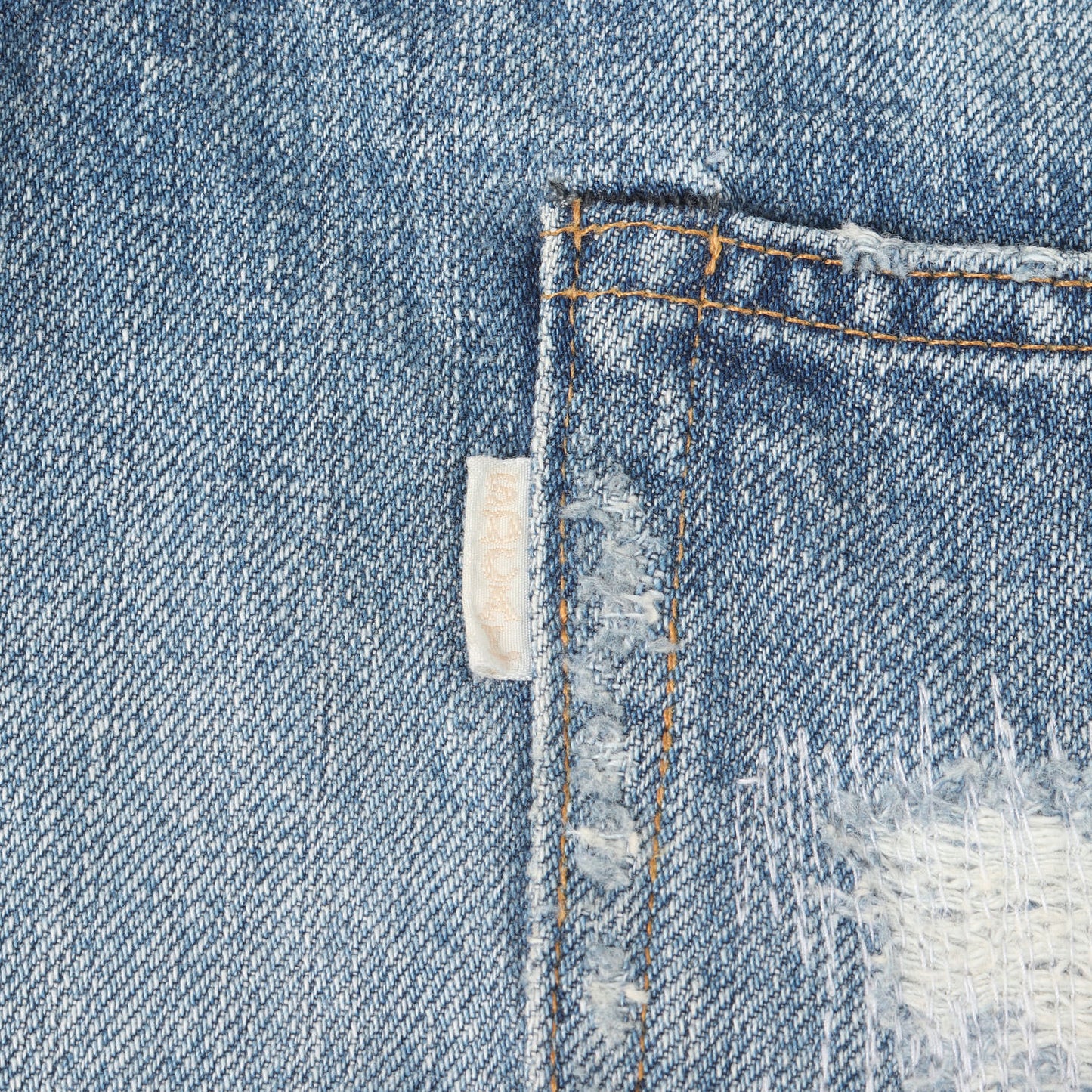 × Ron Herman ダメージリペア加工 デニムパンツ (STANDARD CALIFORNIA for RHC Denim Pants Repair Model)