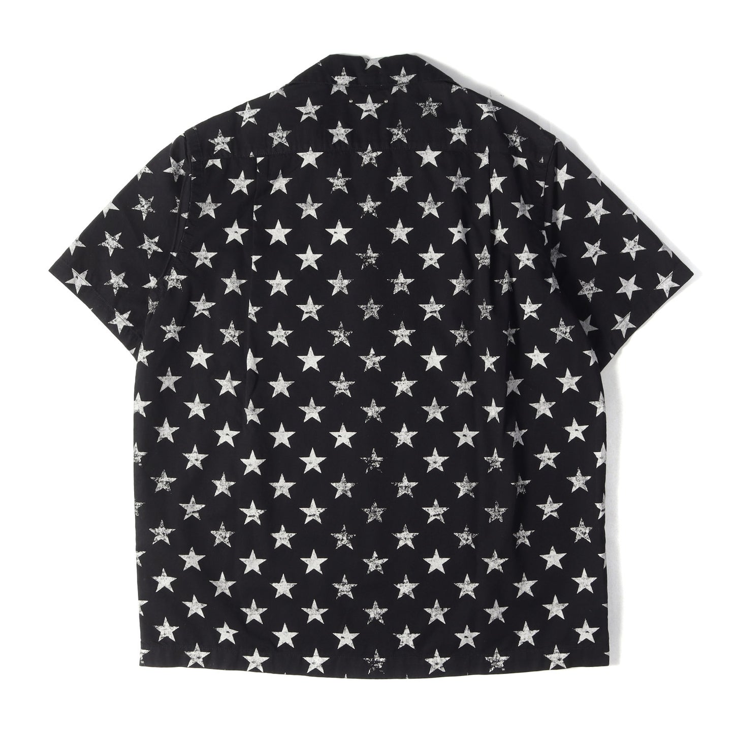 22SS 総柄 オープンカラー 半袖 デニム シャツ (Hazy Star Denim S/S Open Collar SH)