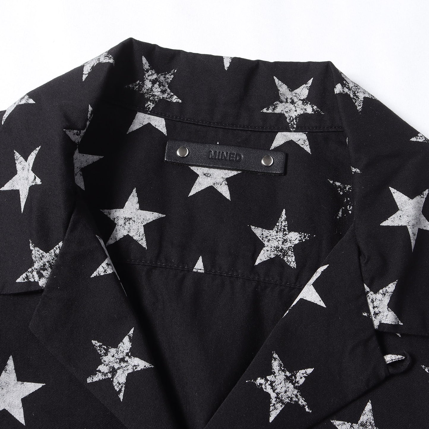 22SS 総柄 オープンカラー 半袖 デニム シャツ (Hazy Star Denim S/S Open Collar SH)