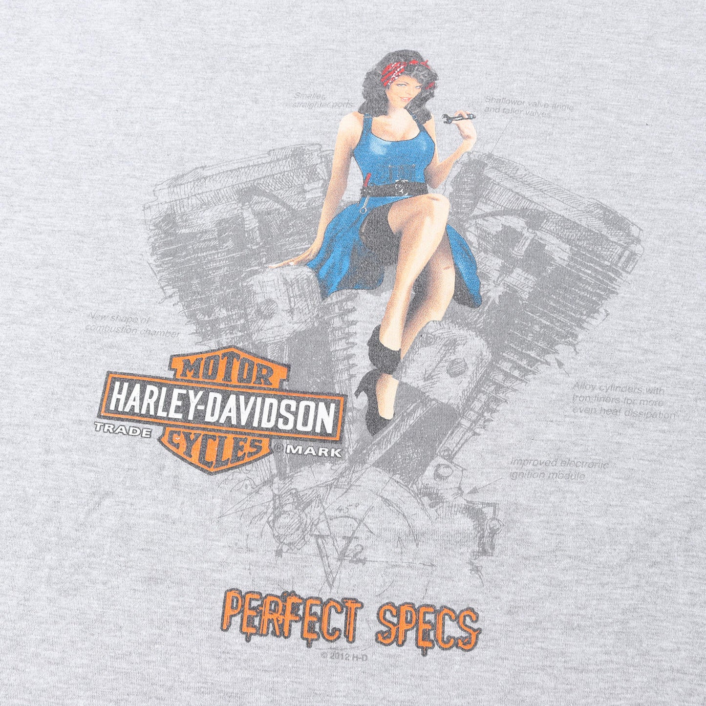 ピンナップガール グラフィック ロゴ ロングスリーブ Tシャツ