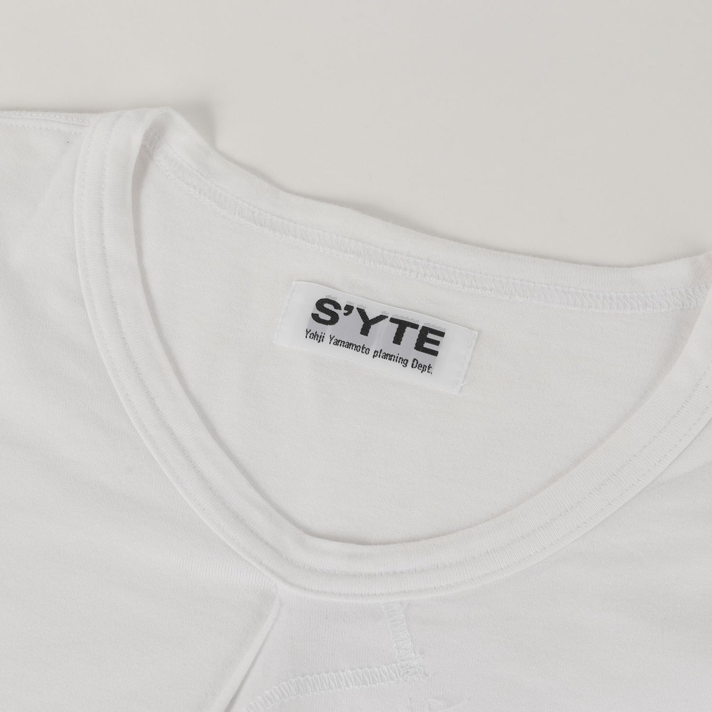 22SS 変型 カットソー (30/1 Cotton Jersey Stitch Side Slit Long Sleeve T-shirt)