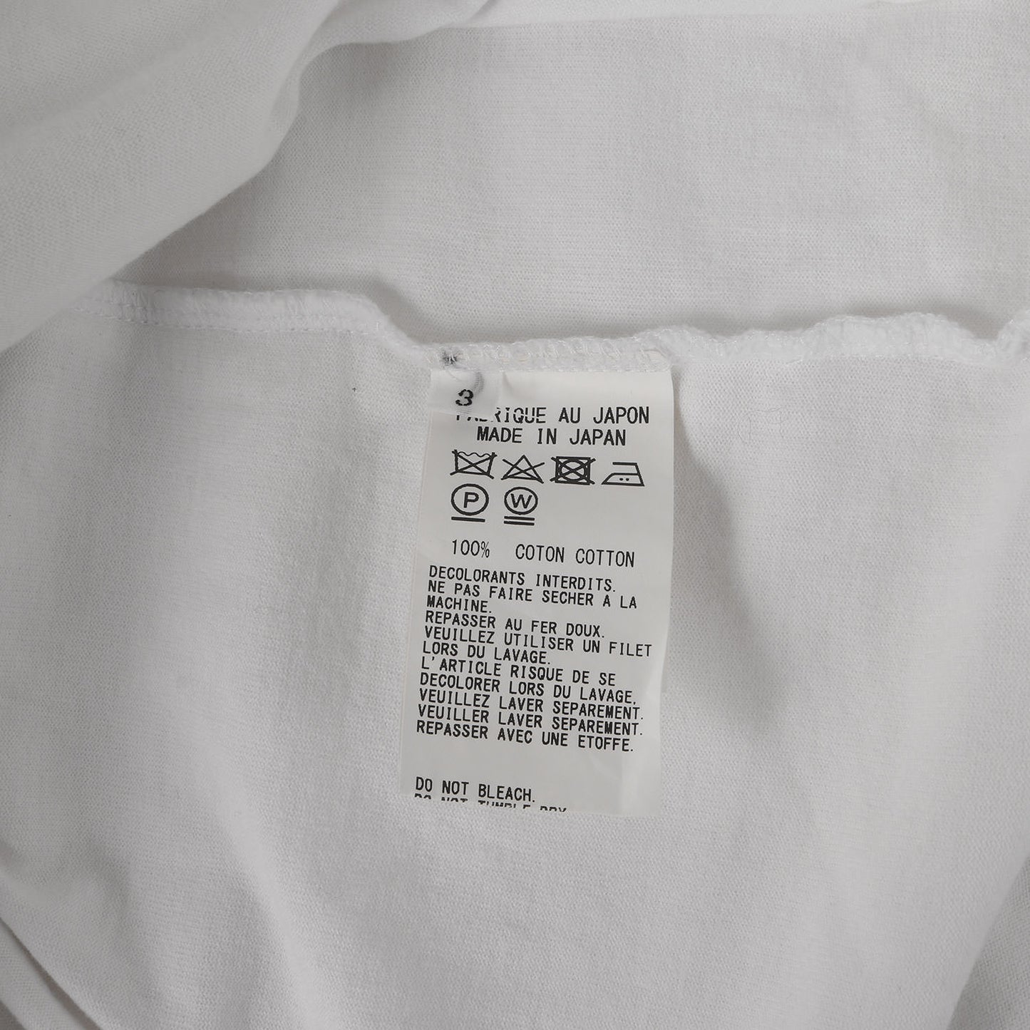 22SS 変型 カットソー (30/1 Cotton Jersey Stitch Side Slit Long Sleeve T-shirt)