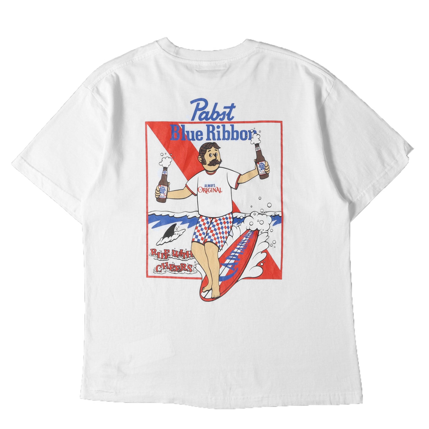 26SS × Pabst Blue Ribbon グラフィック ロゴ Tシャツ(RIDE BLUE SS TEE)