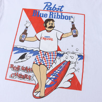 26SS × Pabst Blue Ribbon グラフィック ロゴ Tシャツ(RIDE BLUE SS TEE)
