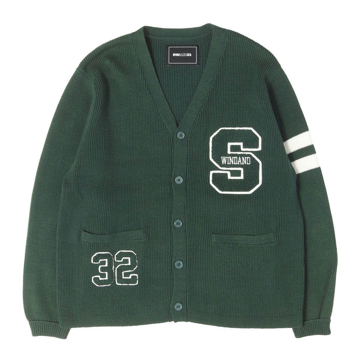 23SS レタード Vネック カーディガン (Lettered Cardigan)