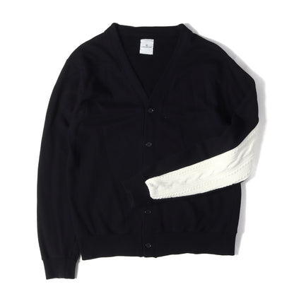 22AW スリーブパネルド スウェット カーディガン (SLEEVE PANELED SWEAT CARDIGAN)