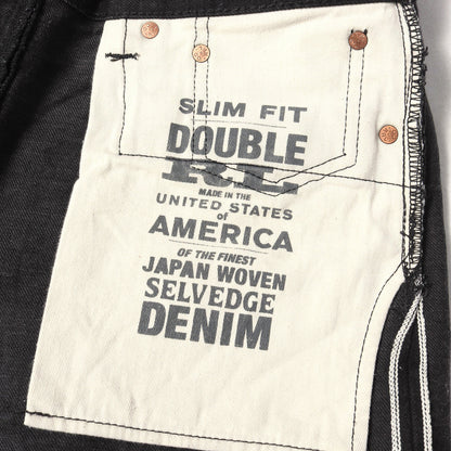 スリムフィット ブラックデニム パンツ (NEW BLACK ON BLACK SLIM FIT JEANS) / MADE IN USA