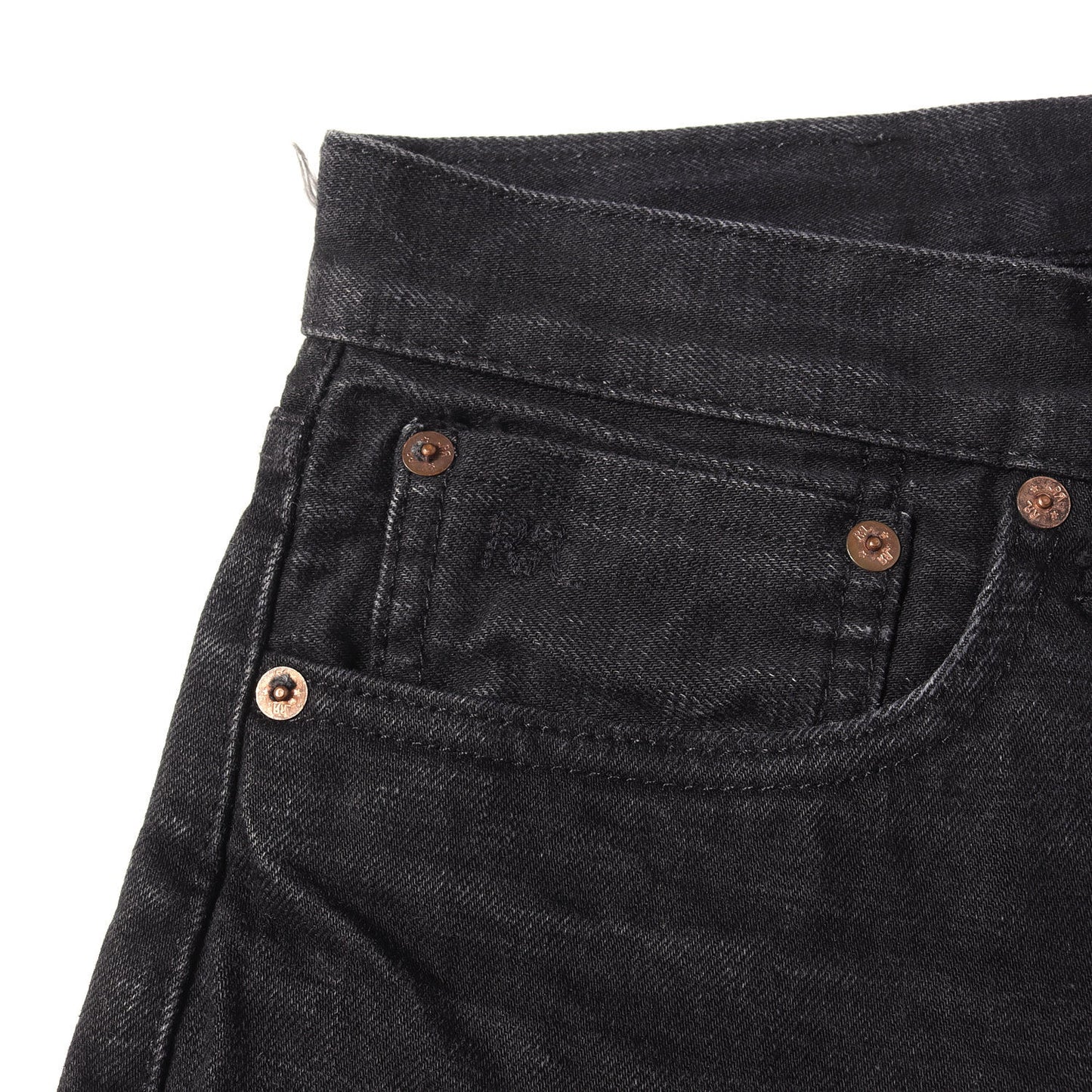 スリムフィット ブラックデニム パンツ (NEW BLACK ON BLACK SLIM FIT JEANS) / MADE IN USA