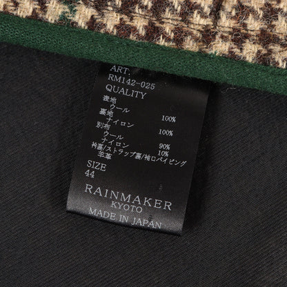ハウンドトゥース ツイード バルマカーンコート / MADE IN JAPAN