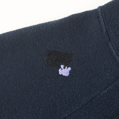 ロゴ刺繍 ダブルジップ スウェット パーカー