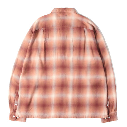 26SS オンブレチェック ライトフランネル シャツ (R.Flannel Ombre Open Collar SH)