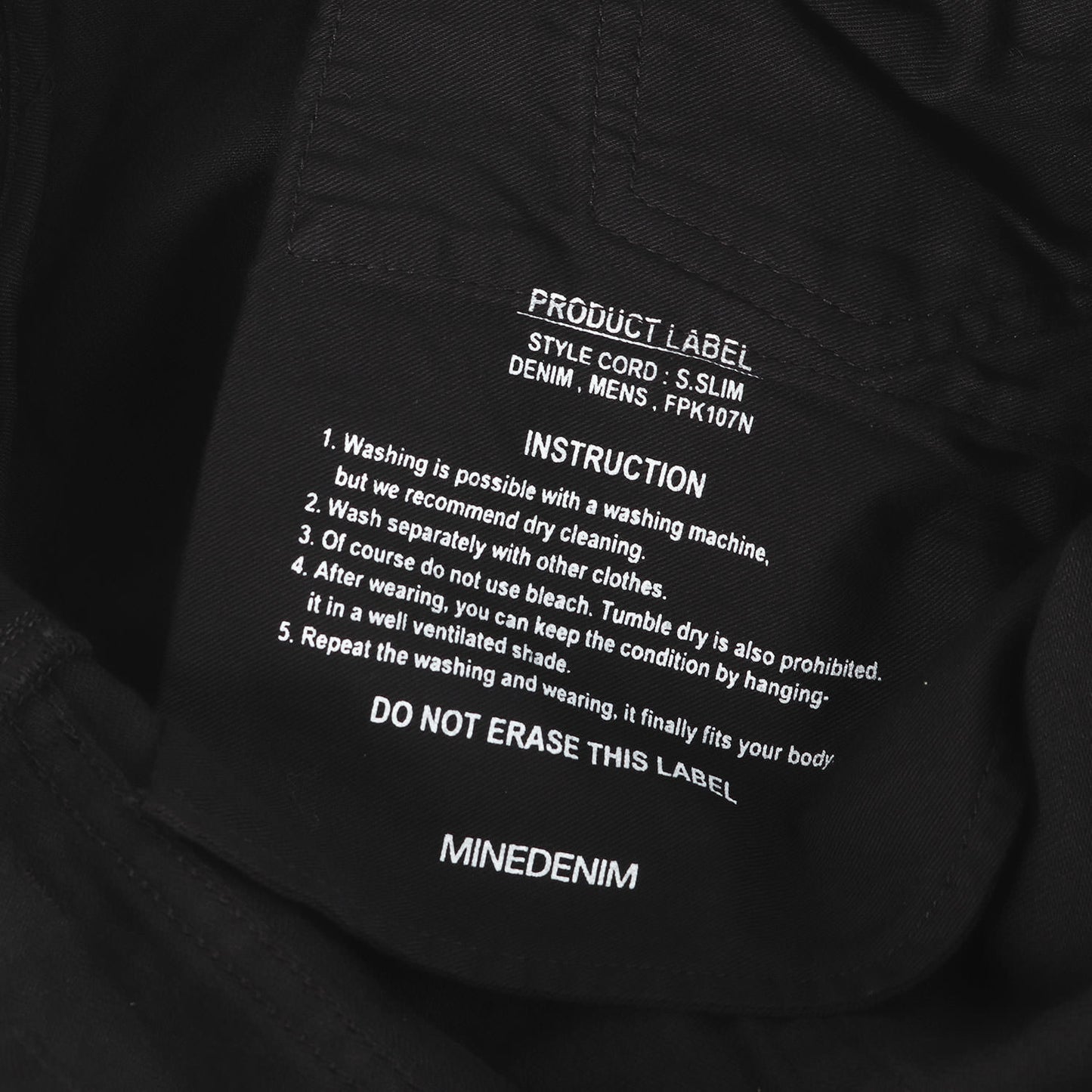 スーパースリム ストレッチ デニム スキニー パンツ (S.Slim STR OWS FPK107N) / ボタンフライ